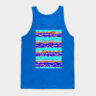 Bush Ants Abstract Digital Var 12 solid background Tank Top